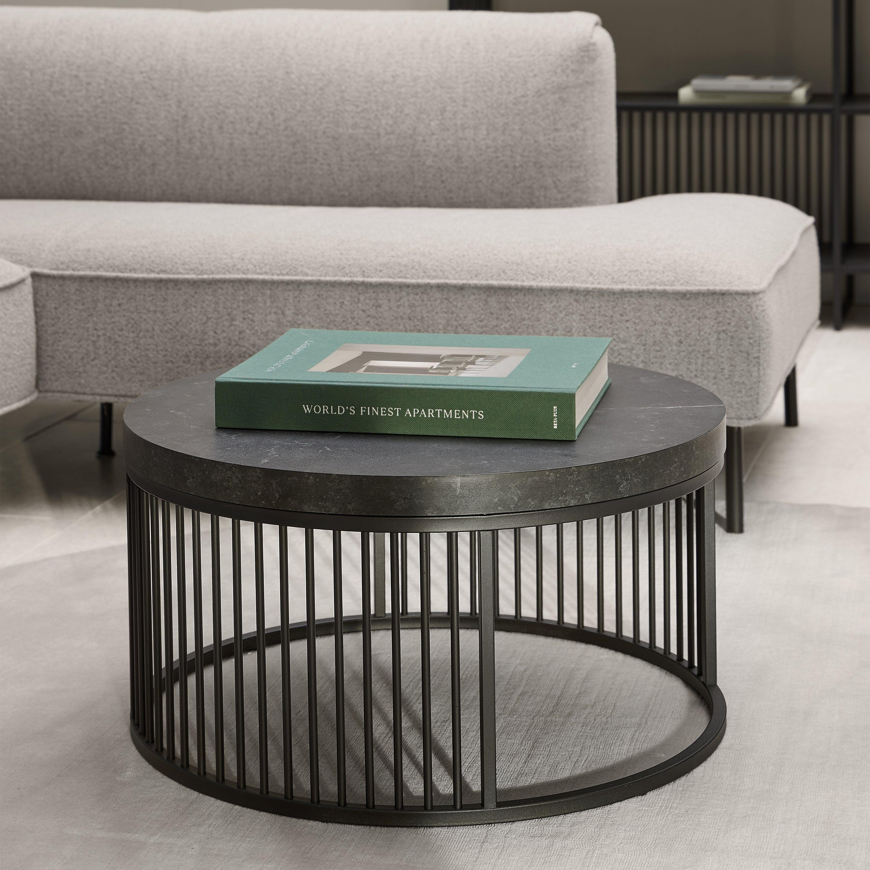 Strington Round Coffee Table in Matt Black - image 3