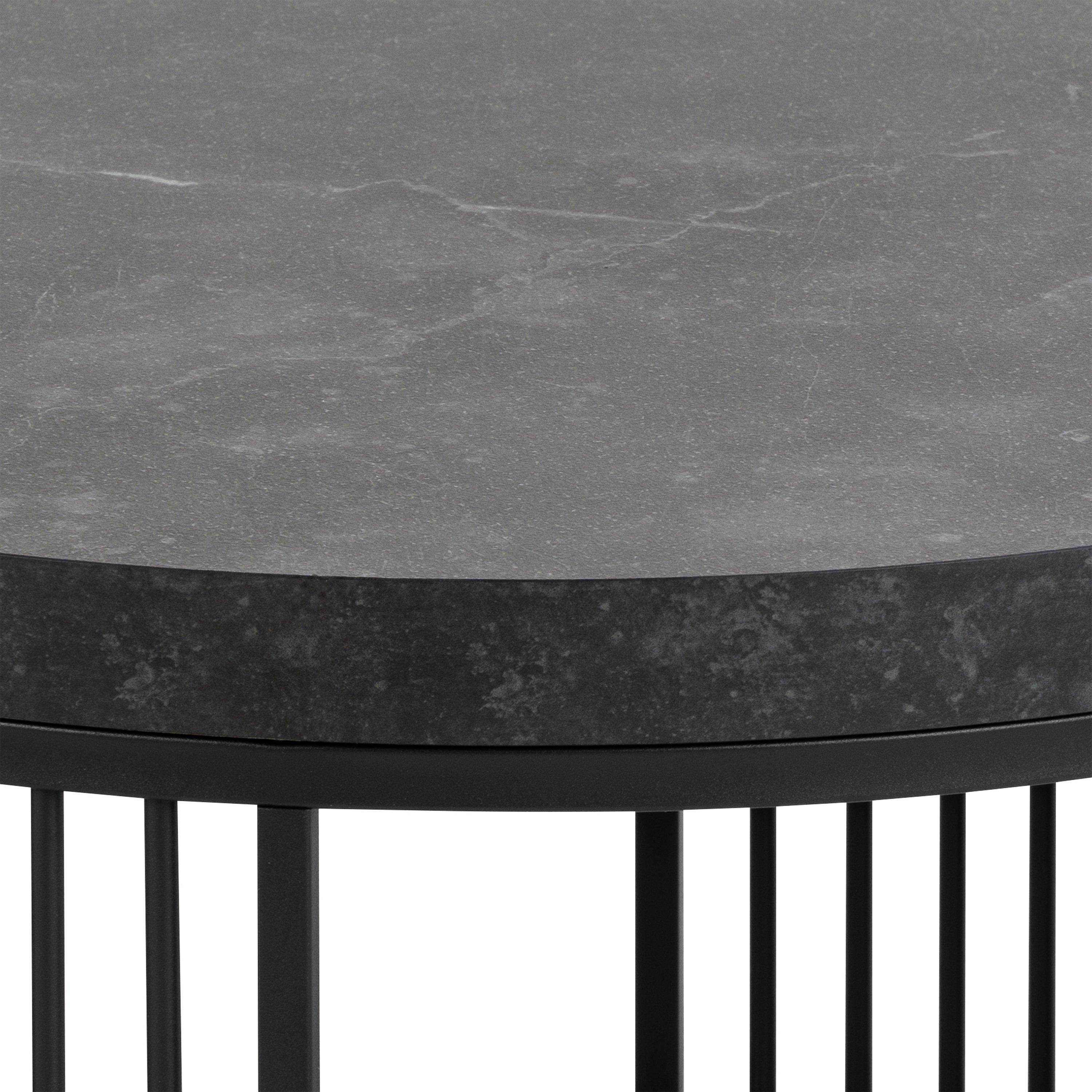 Strington Round Coffee Table in Matt Black - image 5