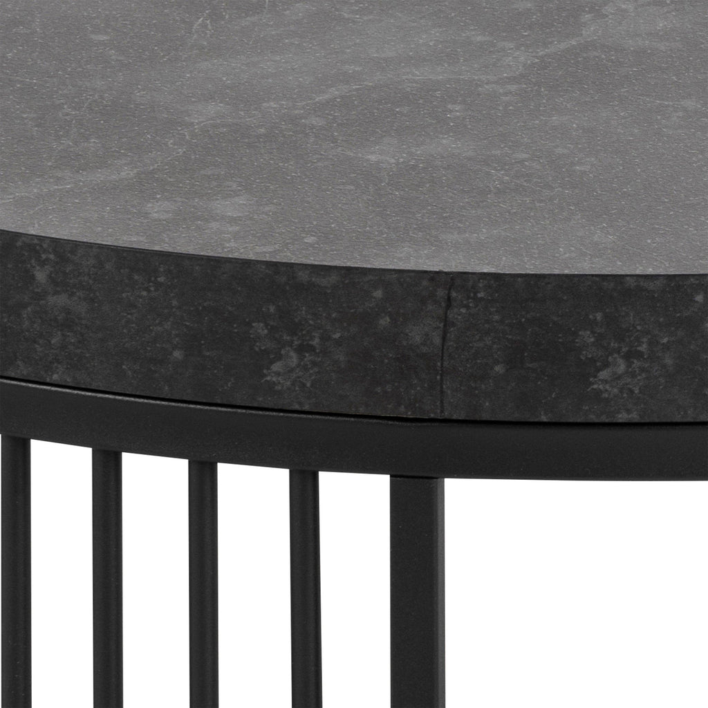 Strington Round Coffee Table in Matt Black - image 6