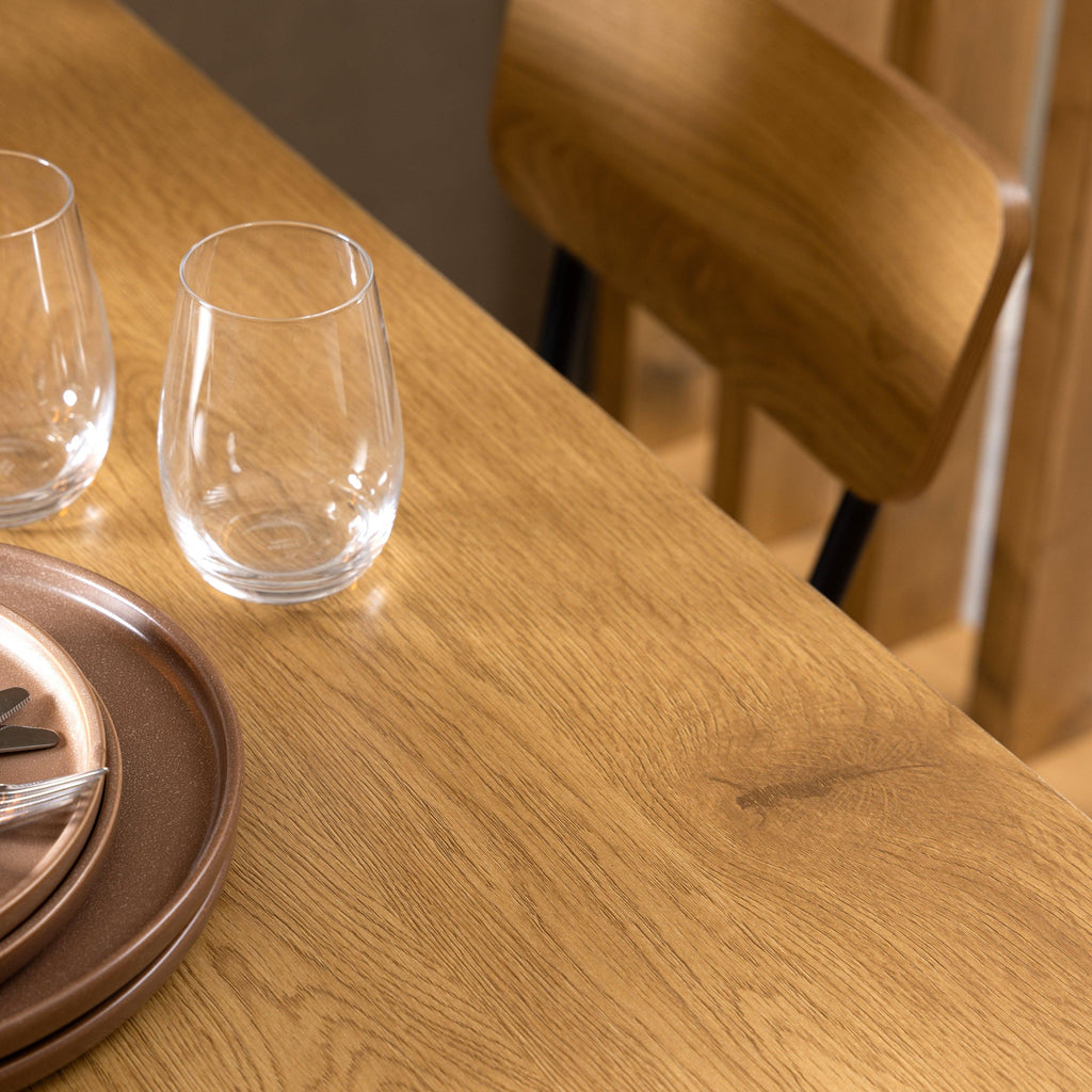 Peru Rectangular Dining Table in Wild Oak 120x80cm - image 4