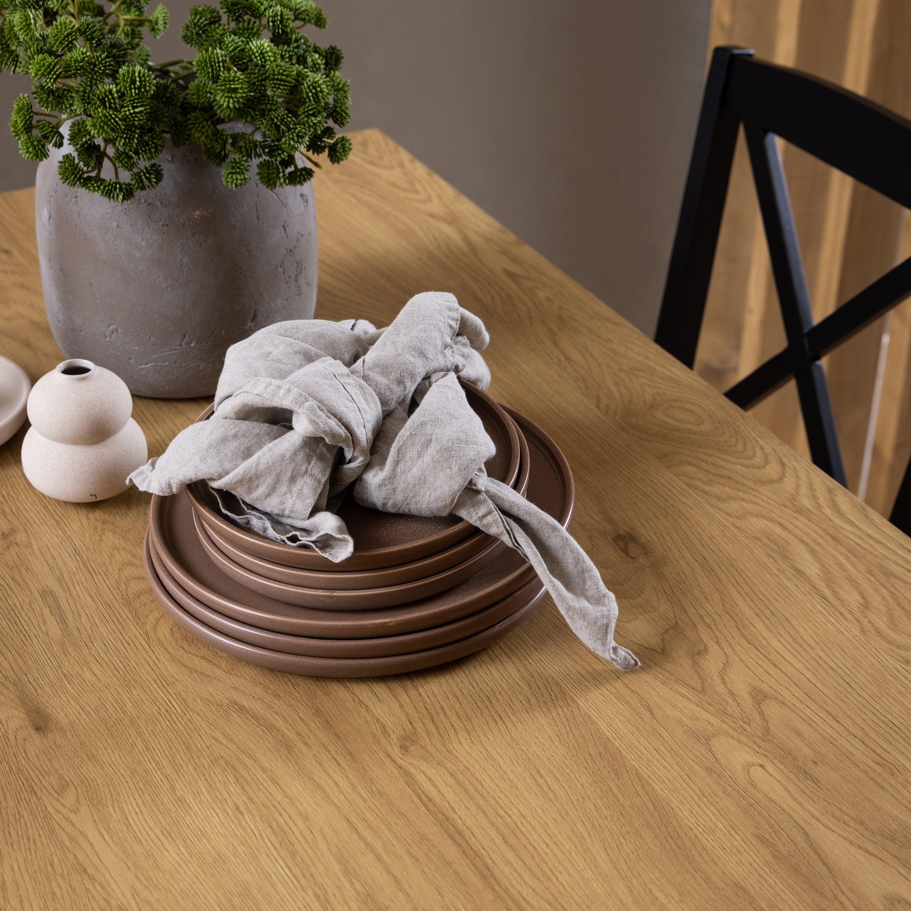 Peru Rectangular Dining Table in Wild Oak 120x80cm - image 6