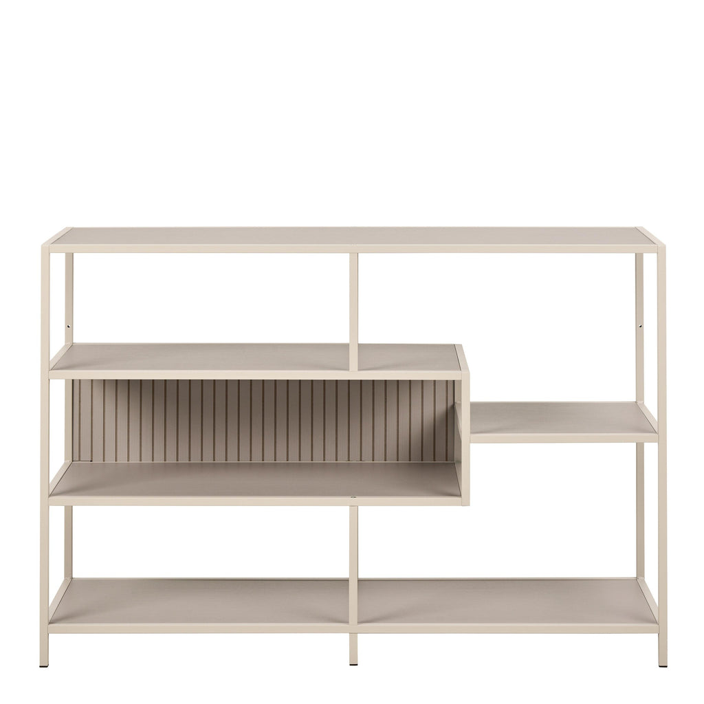 Seaford Wide Grey Steel Bookcase with 4 Grey Melamine Shelves - image 2