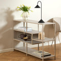 Seaford Wide Grey Steel Bookcase with 4 Grey Melamine Shelves - image 5