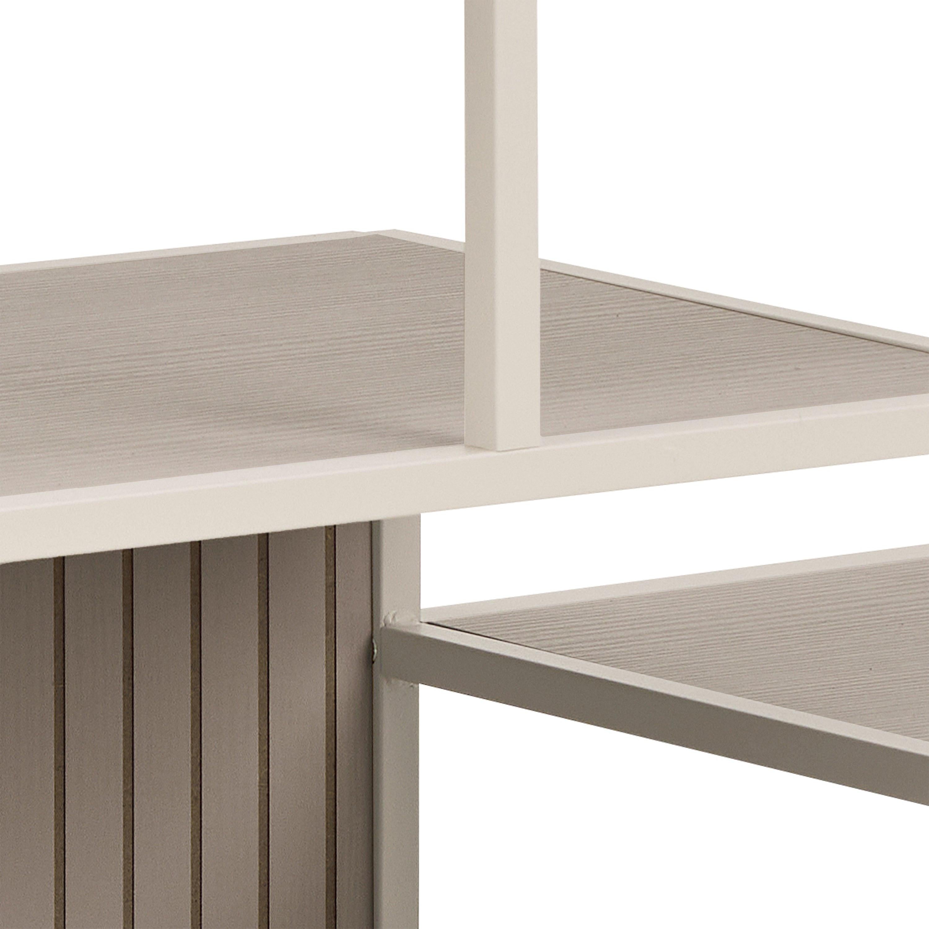 Seaford Wide Grey Steel Bookcase with 4 Grey Melamine Shelves - image 7