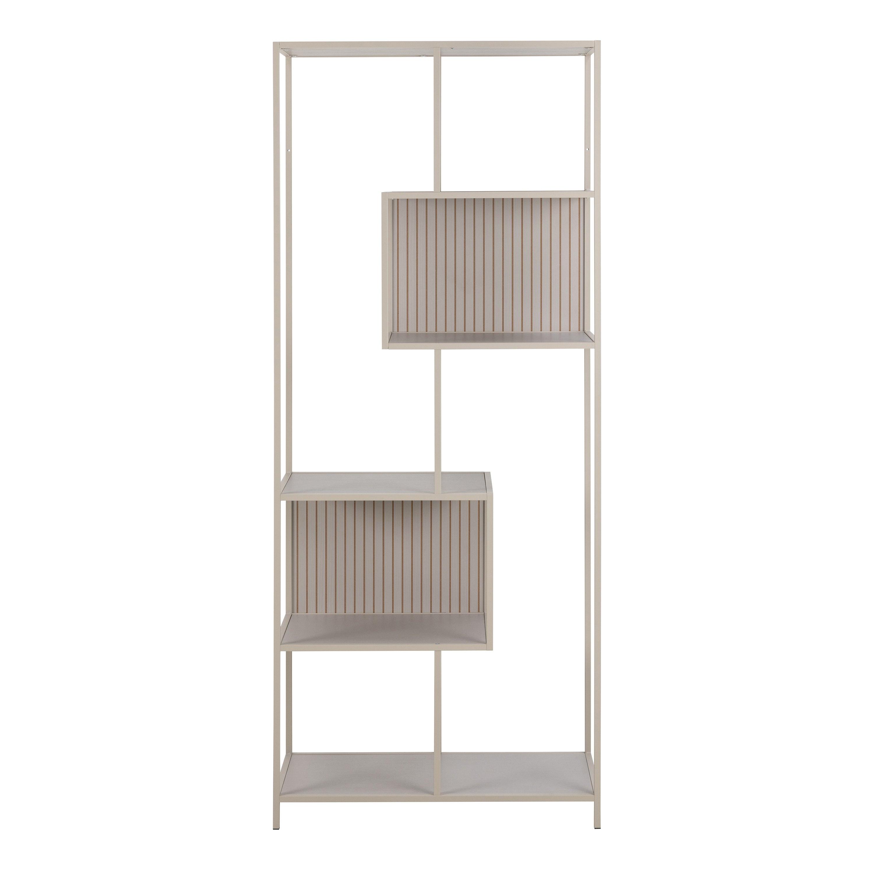 Seaford Tall Grey Metal Bookcase with 5 Shelves - image 2