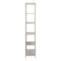 Seaford Tall Grey Metal Bookcase with 5 Shelves - image 4