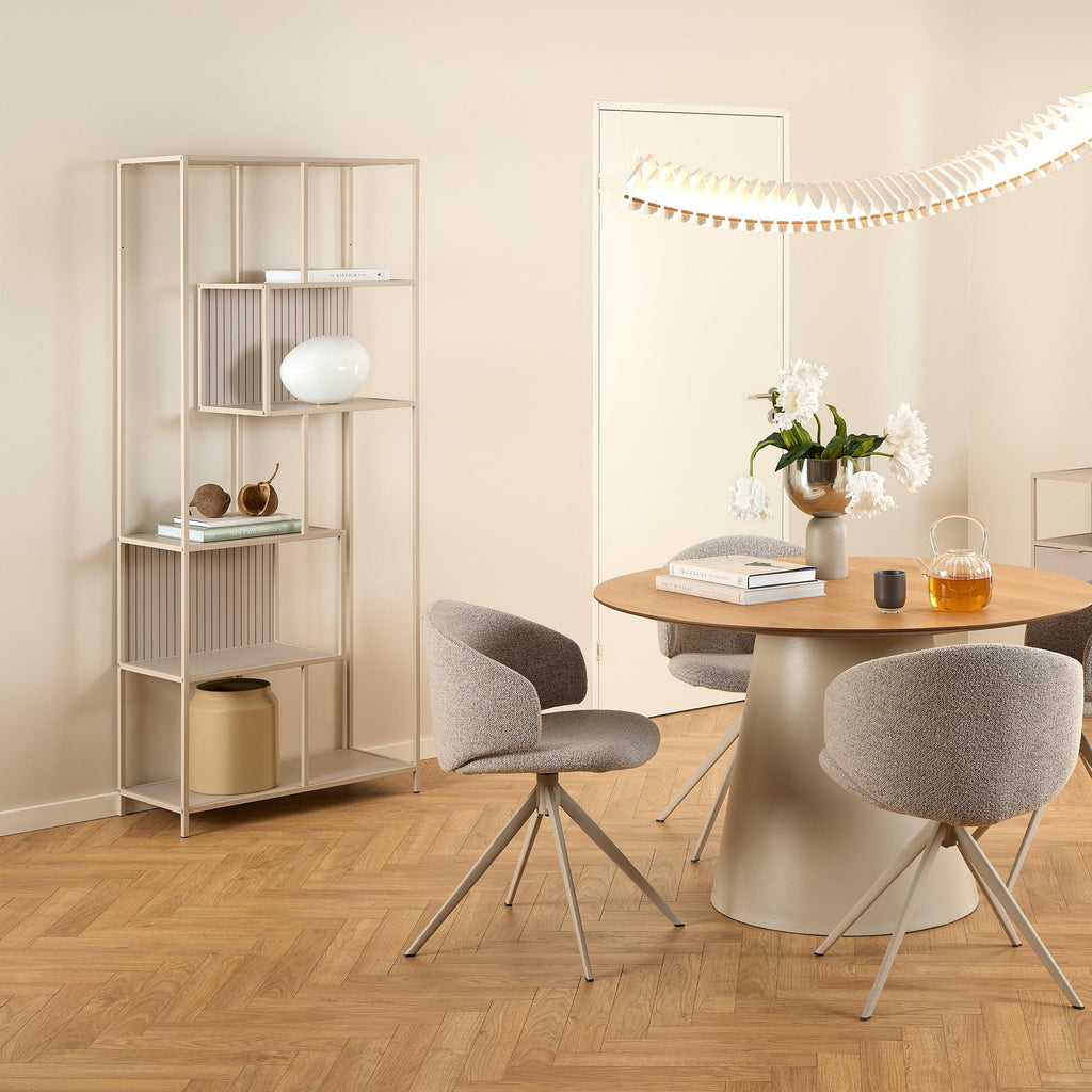 Seaford Tall Grey Metal Bookcase with 5 Shelves - image 5