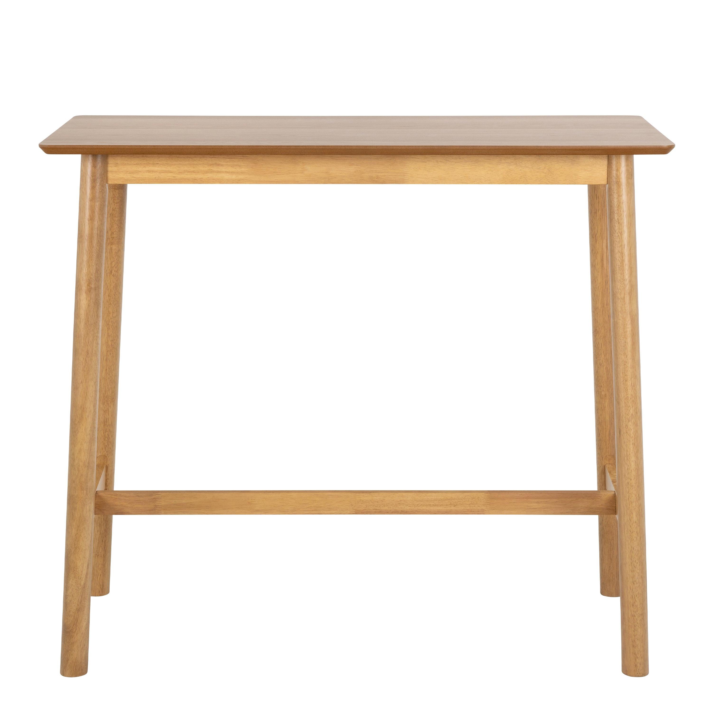 Barlow Bar Table in Matt Oak Included 2 Barlow Bar Stool in Matt Oak - image 3