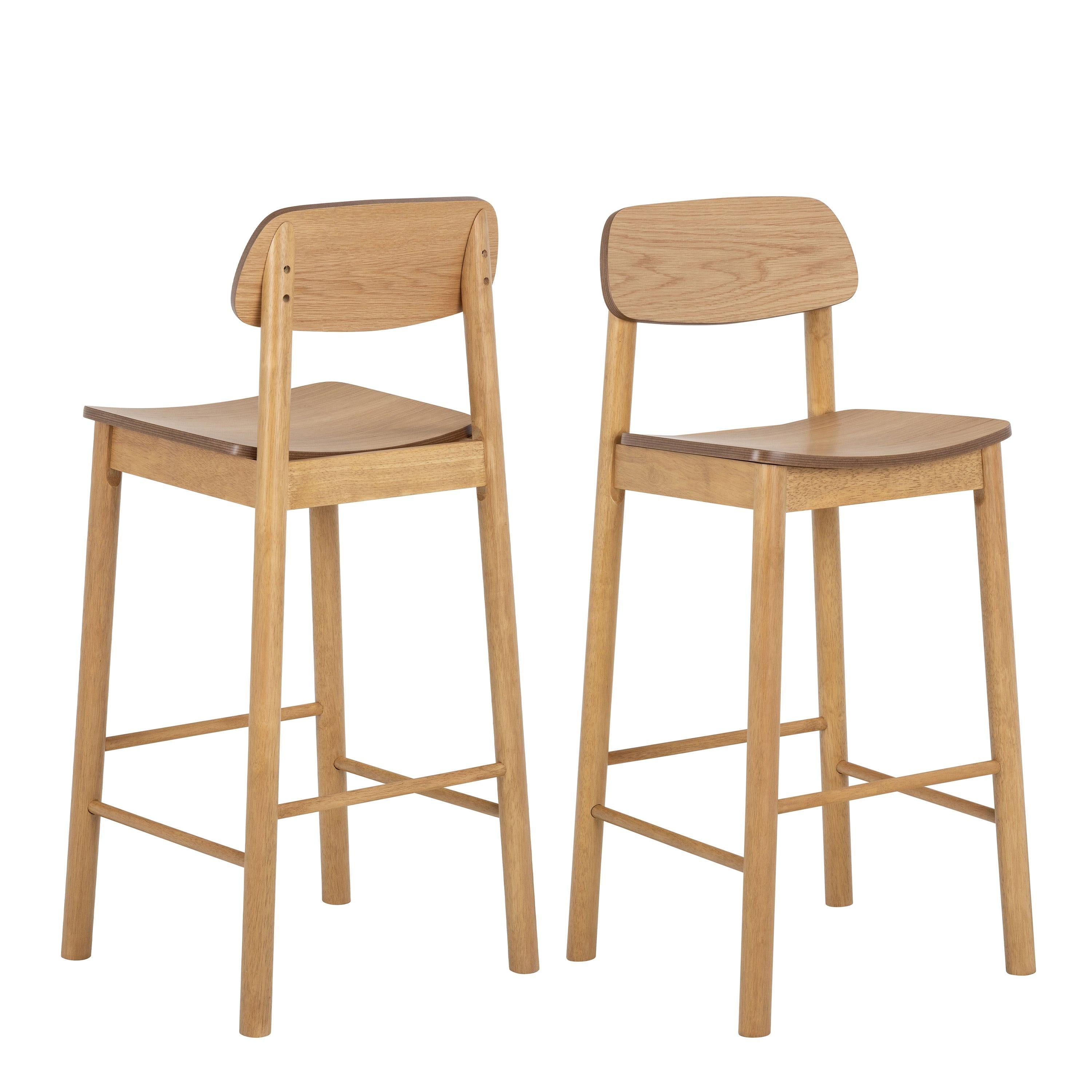 Barlow Bar Table in Matt Oak Included 2 Barlow Bar Stool in Matt Oak - image 5