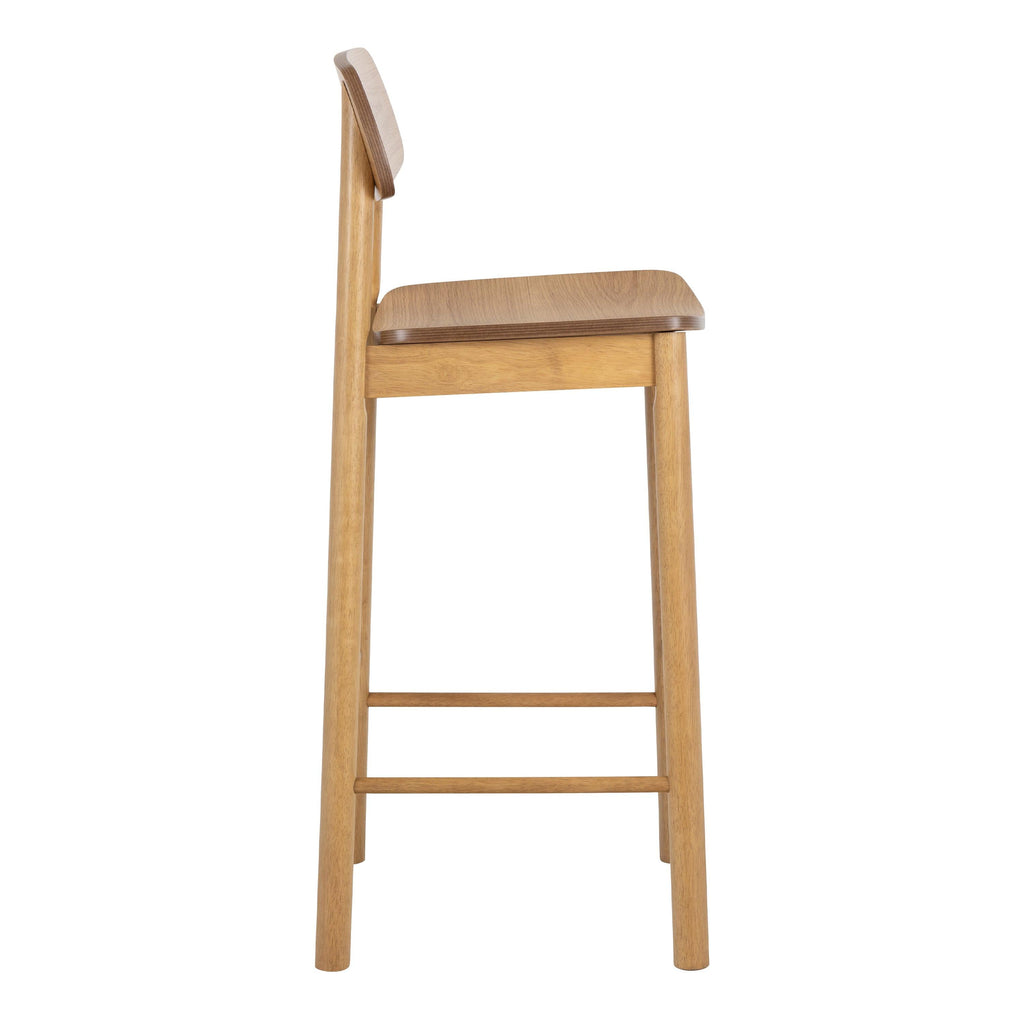 Barlow Bar Table in Matt Oak Included 2 Barlow Bar Stool in Matt Oak - image 6
