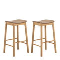 Barlow Bar Table in Matt Oak Included 2 Barlow Bar Stool Without Back in Matt Oak - image 5