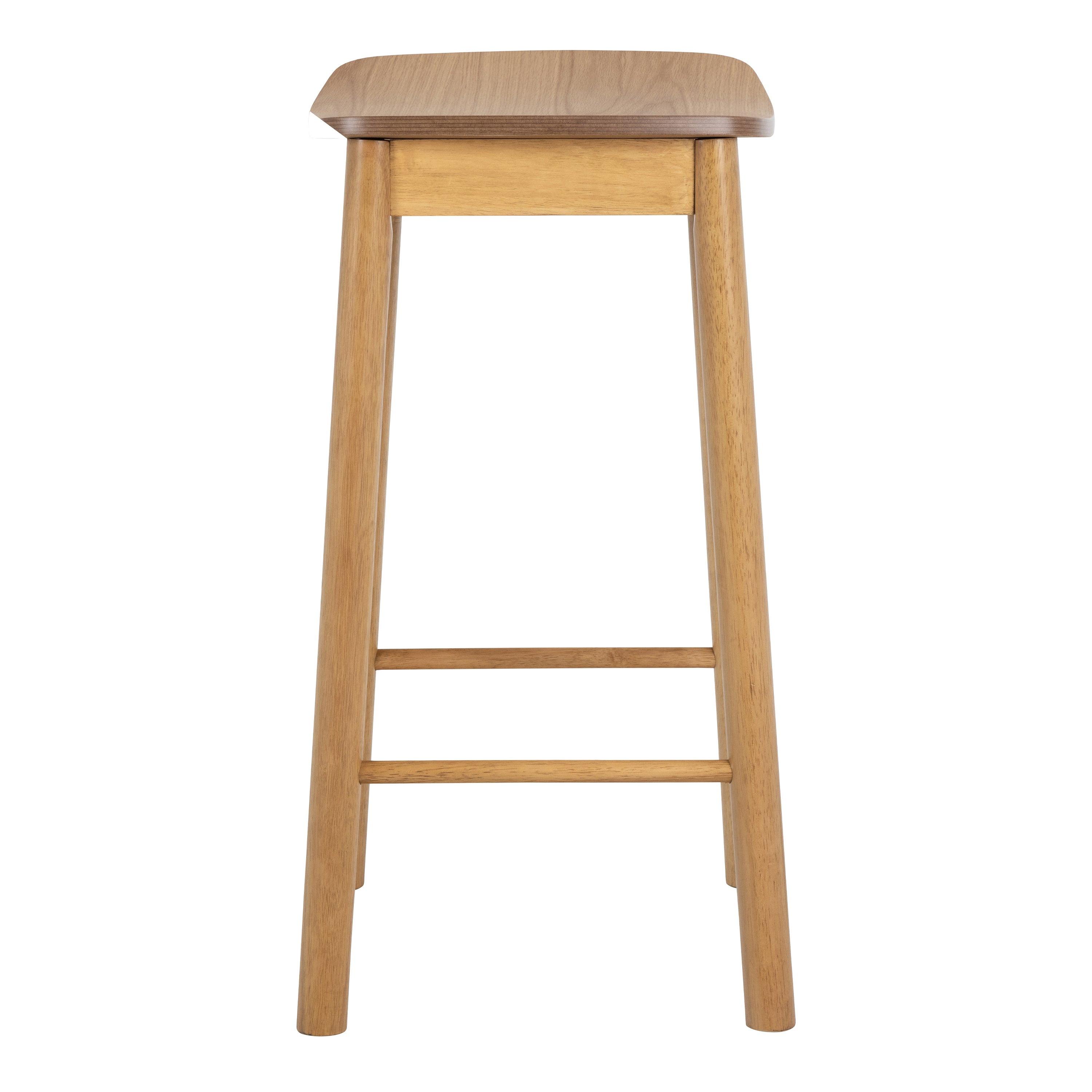 Barlow Bar Table in Matt Oak Included 2 Barlow Bar Stool Without Back in Matt Oak - image 6