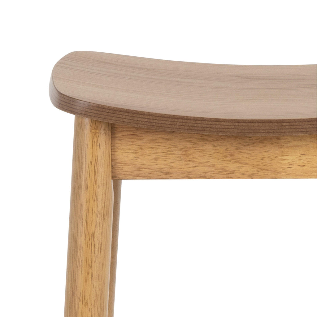 Barlow Bar Table in Matt Oak Included 2 Barlow Bar Stool Without Back in Matt Oak - image 8