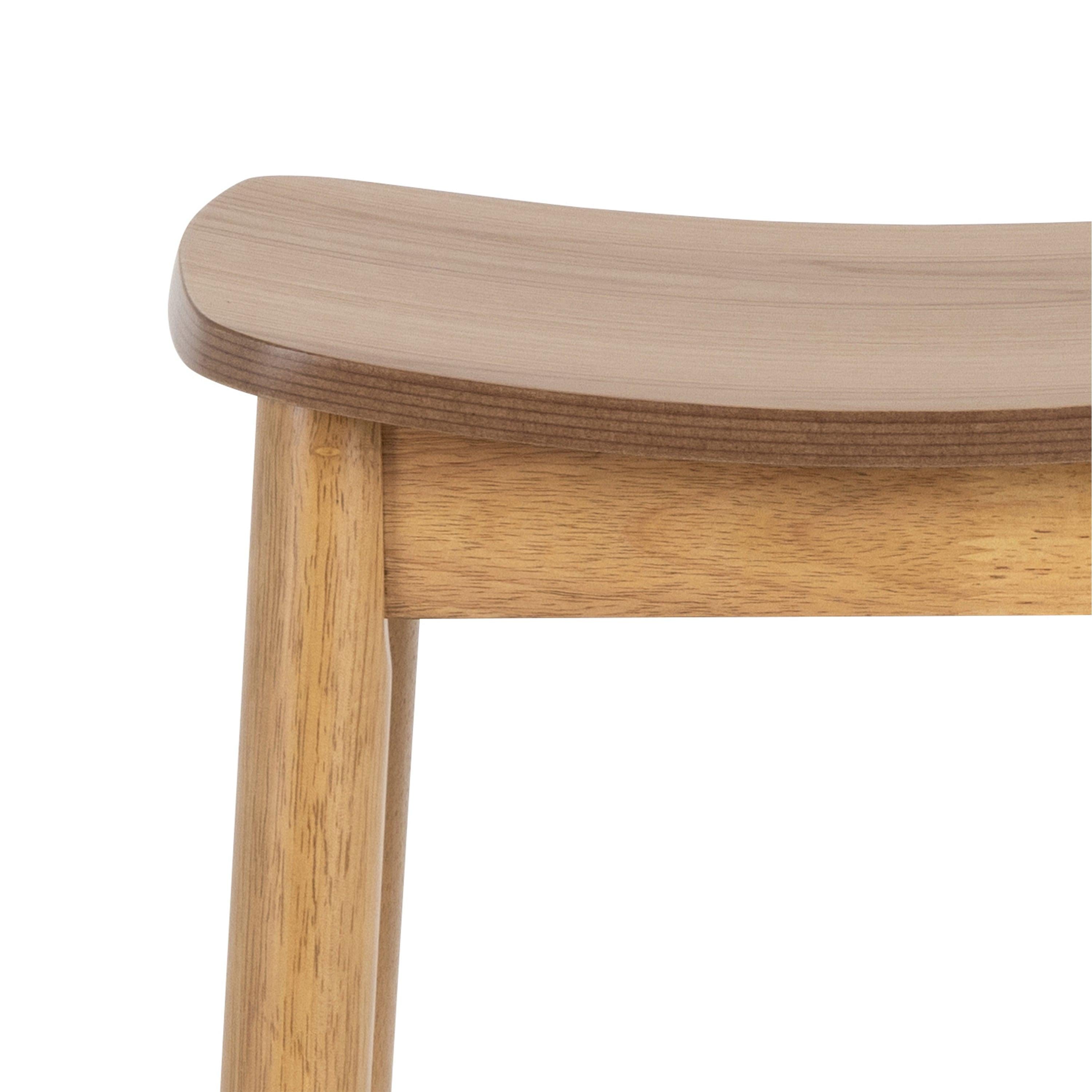 Barlow Bar Table in Matt Oak Included 2 Barlow Bar Stool Without Back in Matt Oak - image 8