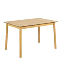Barlow Rectangular Dining Table in Matt Oak 120x80cm includes 4 Barlow Dining Chairs in Matt Oak - image 2