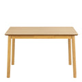 Barlow Rectangular Dining Table in Matt Oak 120x80cm includes 4 Barlow Dining Chairs in Matt Oak - image 3