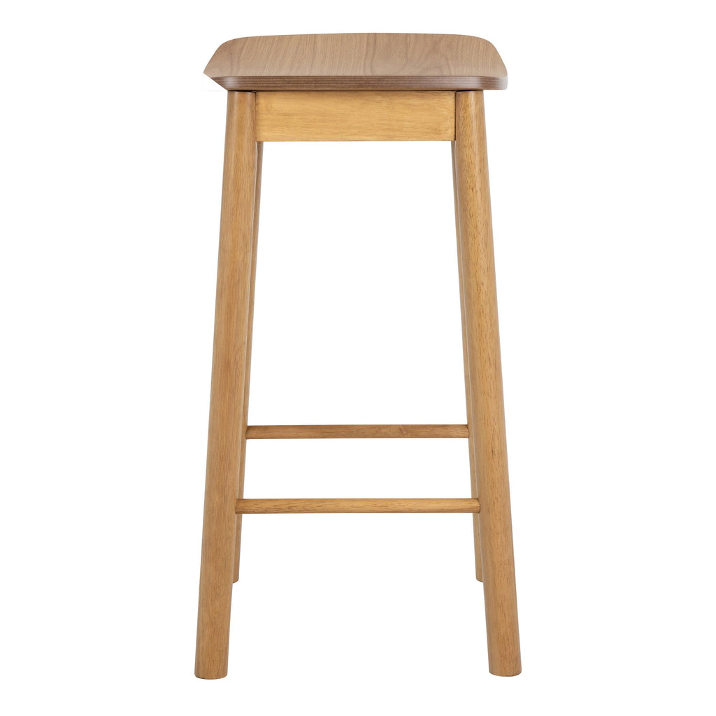 Barlow Bar Stool Without Back in Matt Oak Set of 2 - image 3