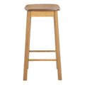 Barlow Bar Stool Without Back in Matt Oak Set of 2 - image 3