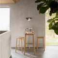 Barlow Bar Stool Without Back in Matt Oak Set of 2 - image 4