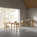 Barlow Bar Stool Without Back in Matt Oak Set of 2 - image 5