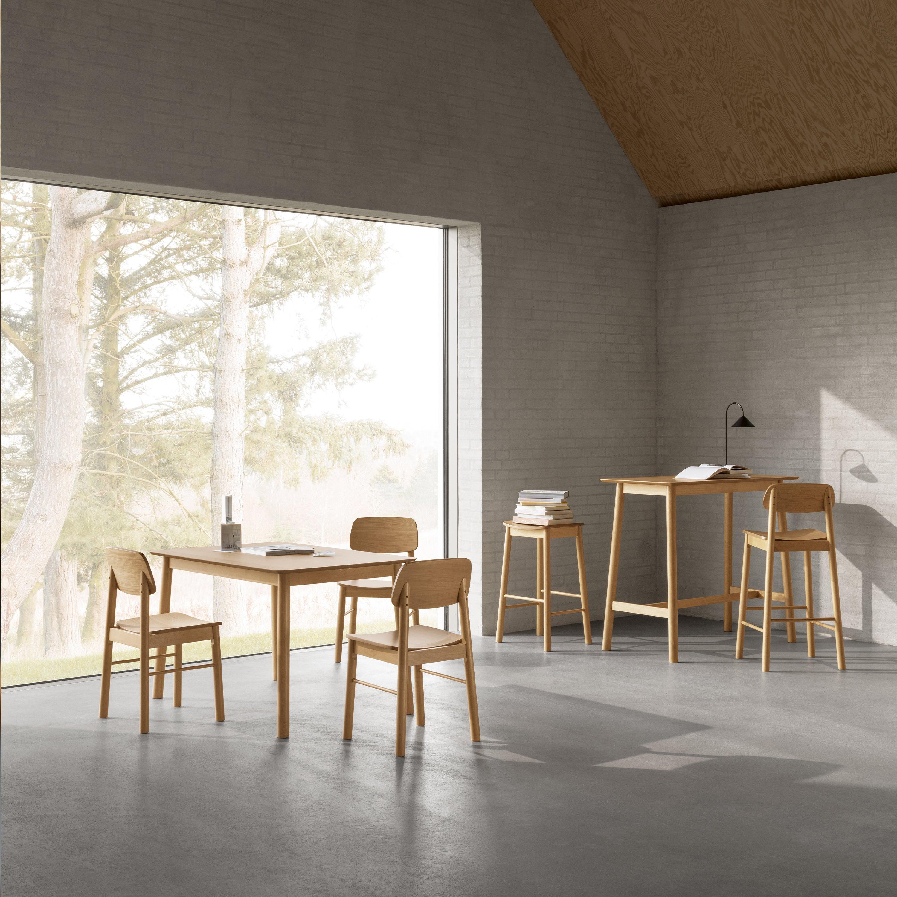 Barlow Bar Stool Without Back in Matt Oak Set of 2 - image 5