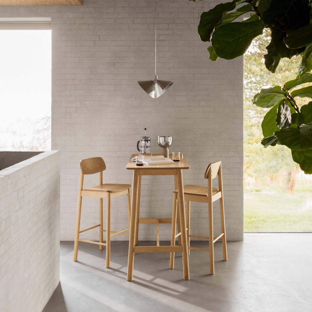 Barlow Bar Stool in Matt Oak Set of 2 - image 4