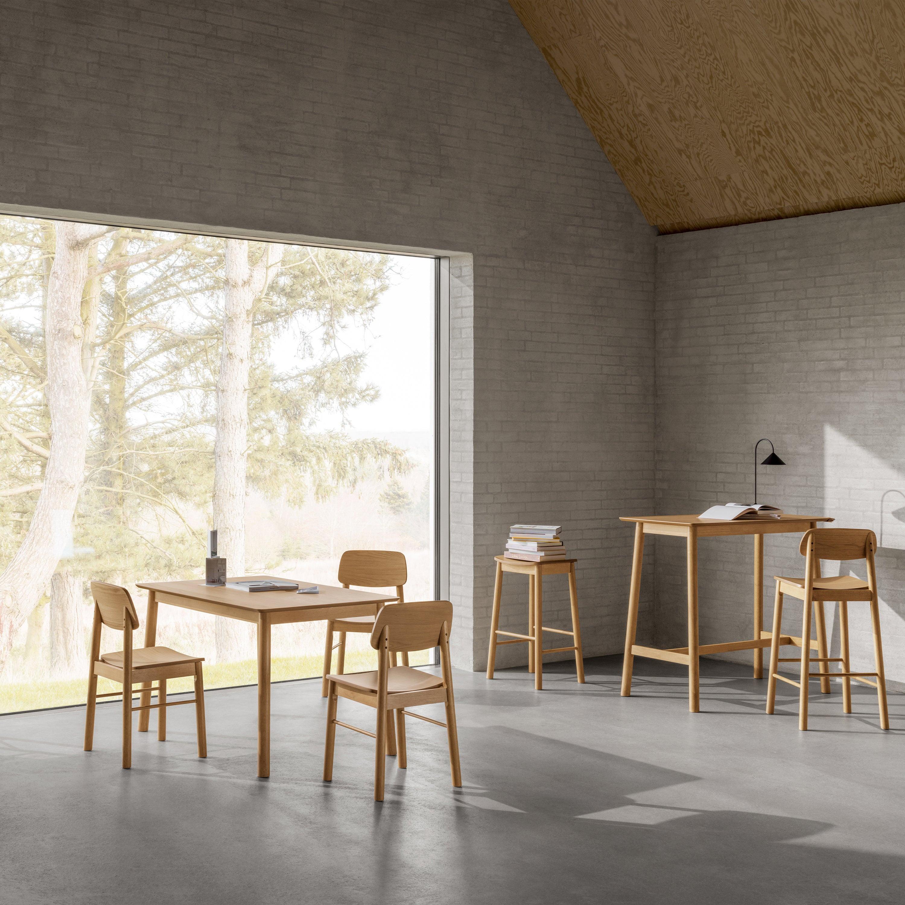 Barlow Bar Stool in Matt Oak Set of 2 - image 5
