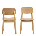 Barlow Dining Chair in Matt Oak Set of 2 - image 2