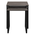 Katrine Square Coffee Table Set in Ceramic Black - image 3
