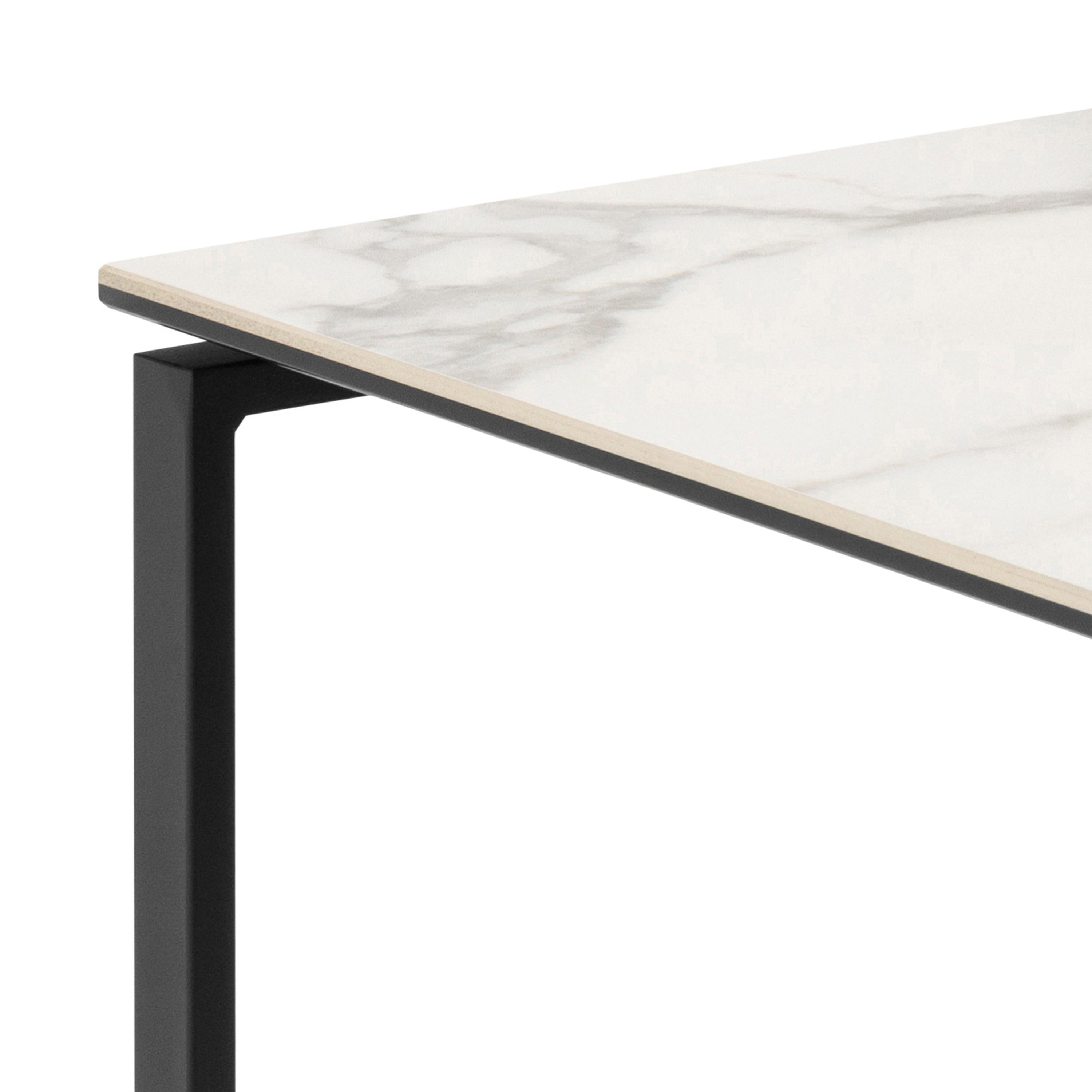 Katrine Square Coffee Table Set in Ceramic White - image 6