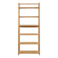 Ludza Rectangular Bookcase with 6 Shelves in Oak - image 2