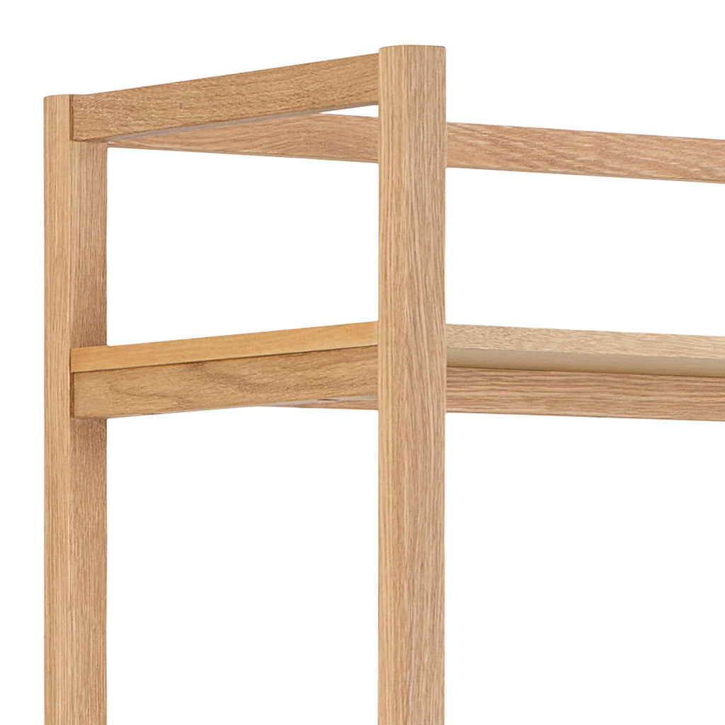 Ludza Rectangular Bookcase with 6 Shelves in Oak - image 6