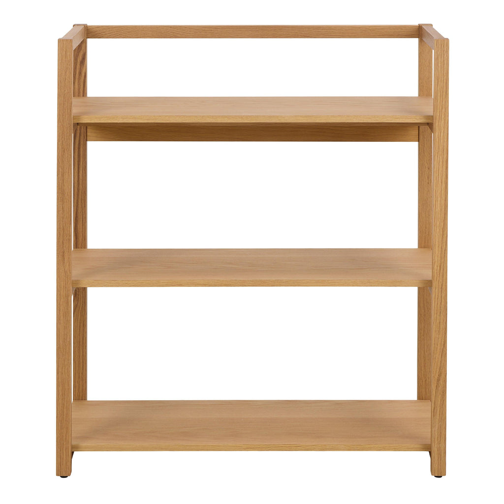 Ludza Rectangular Bookcase with 3 Shelves in Oak - image 2