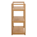 Ludza Rectangular Bookcase with 3 Shelves in Oak - image 3