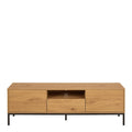 Seaford Tv Unit 2 Doors 1 Drawer in Matt Wild Oak - image 2