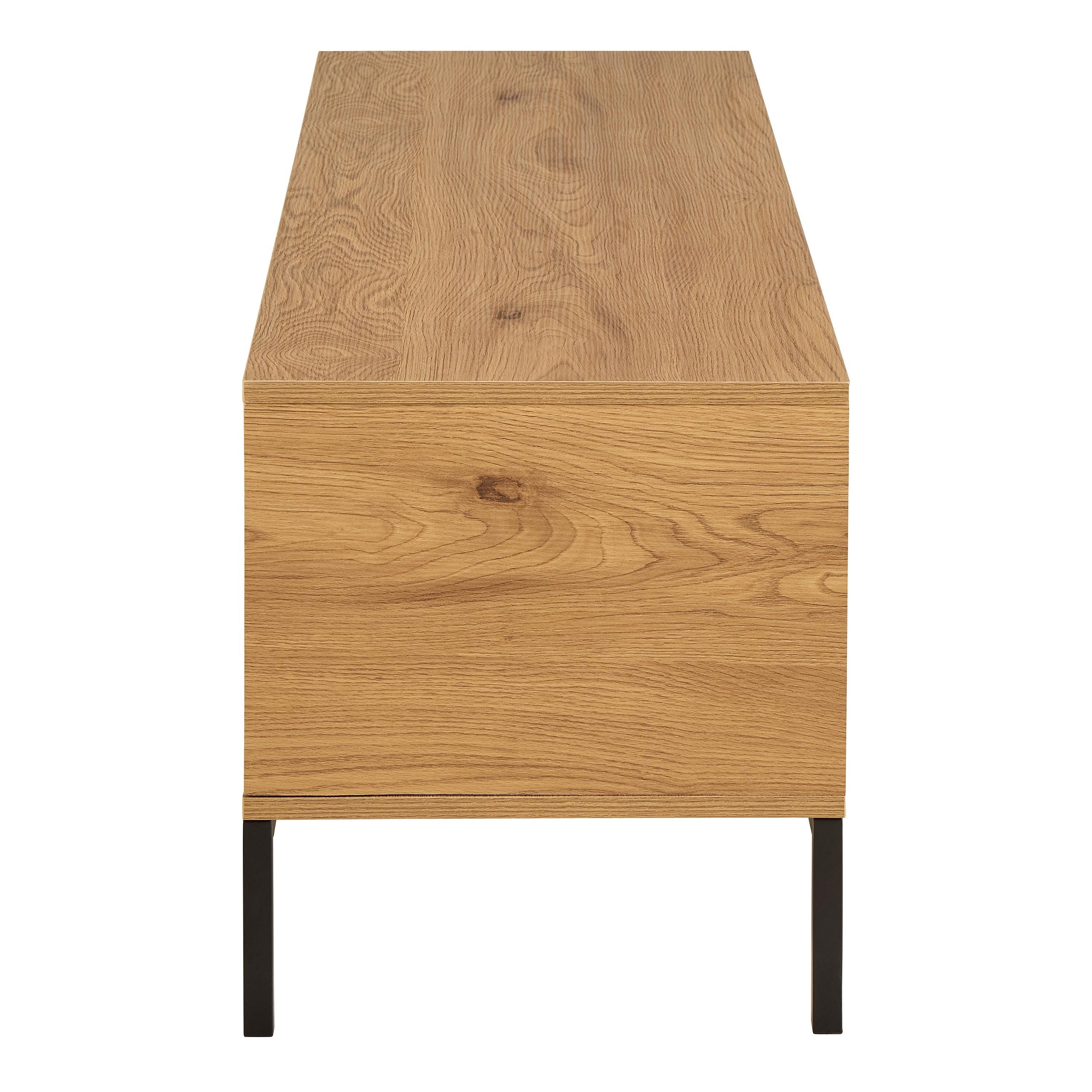 Seaford Tv Unit 2 Doors 1 Drawer in Matt Wild Oak - image 3