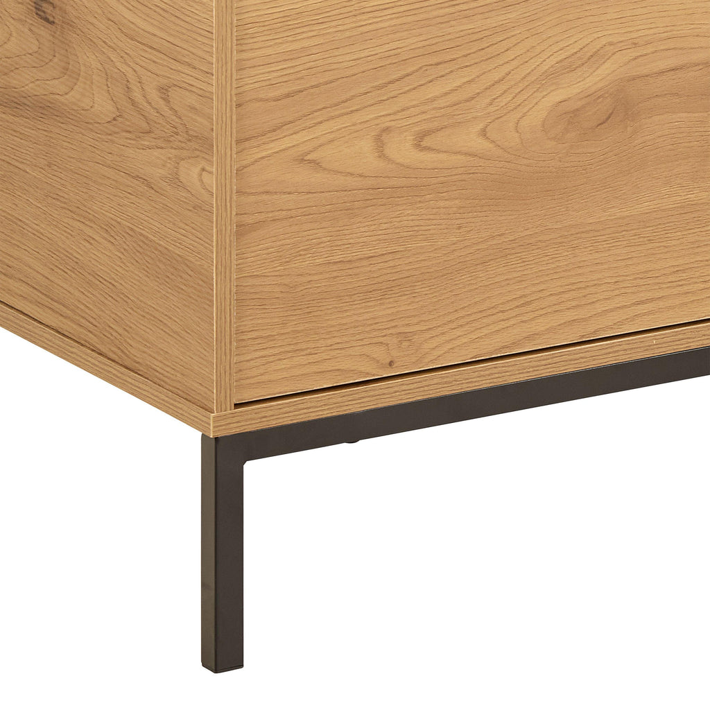 Seaford Tv Unit 2 Doors 1 Drawer in Matt Wild Oak - image 7