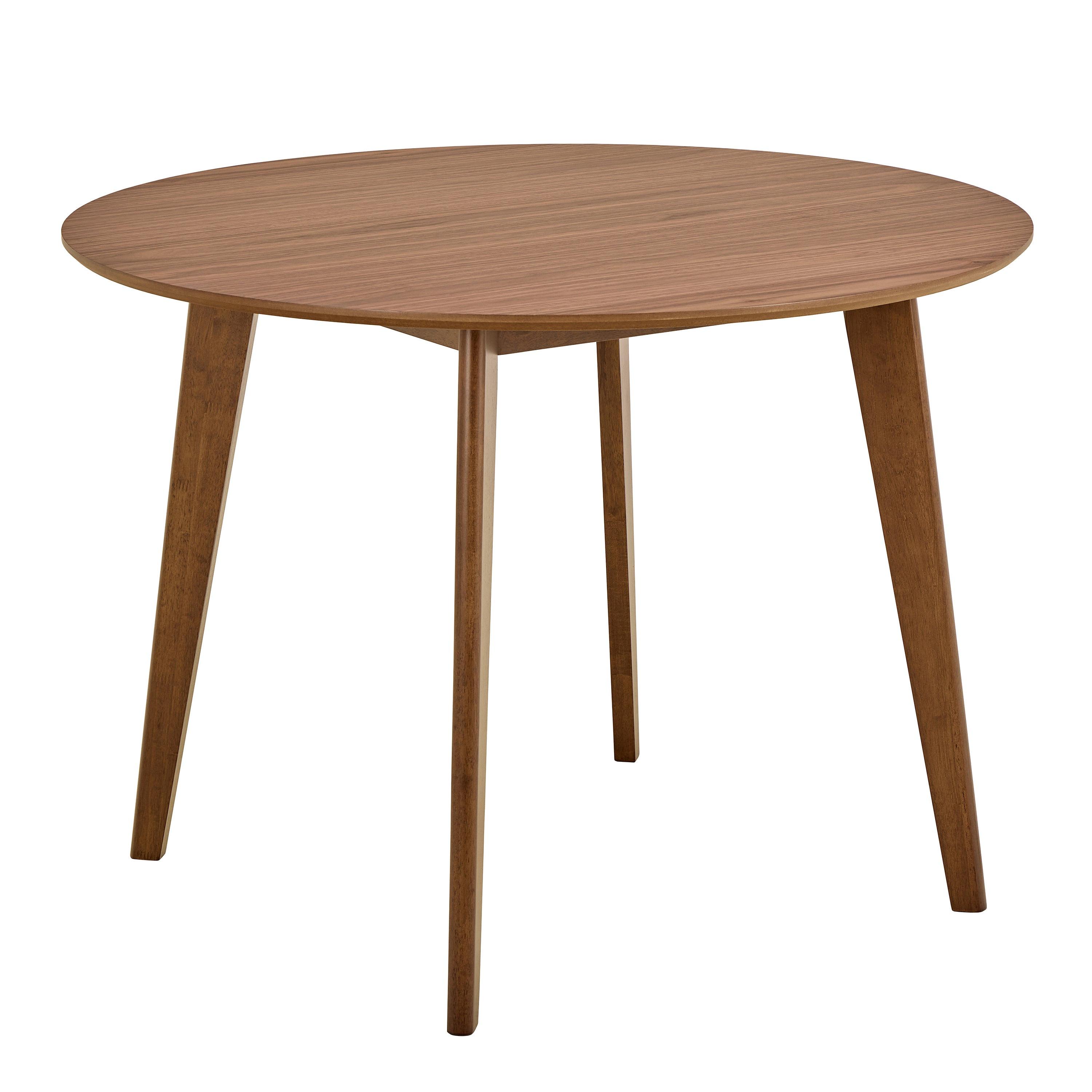 Roxby Round Dining Table in Walnut 105cm