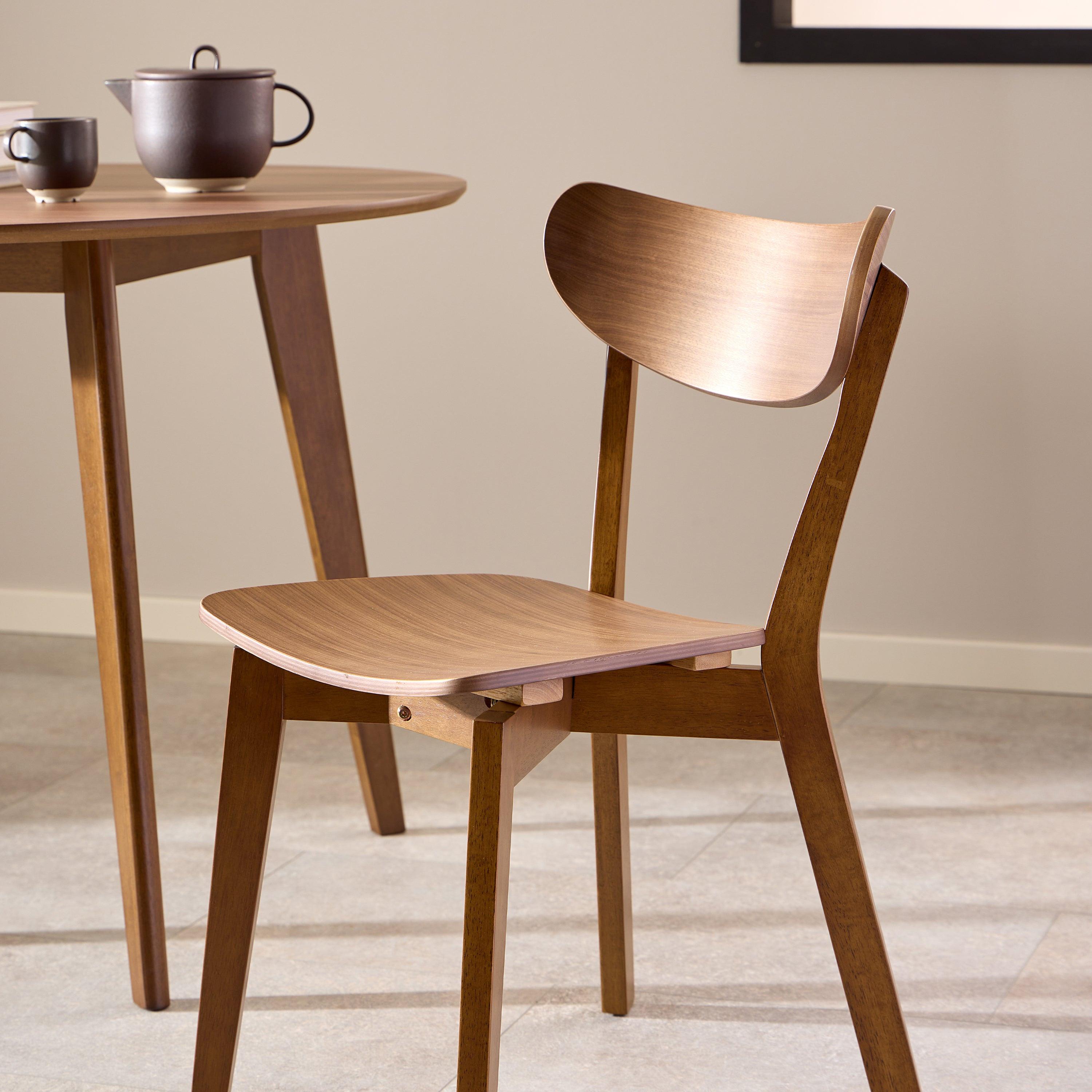 Roxby Round Dining Table in Walnut 105cm - image 5