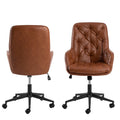 Erik Gas Lift Desk Chair in Brandy PU - image 2