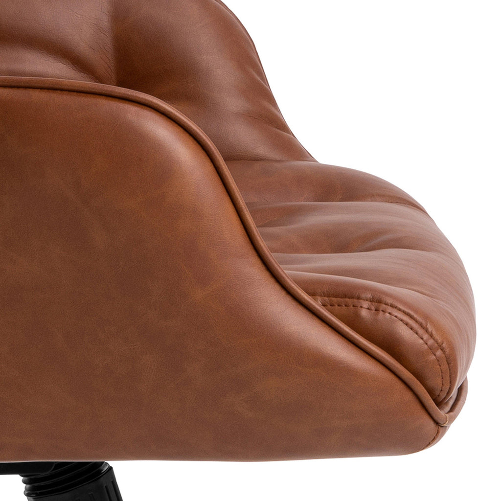 Erik Gas Lift Desk Chair in Brandy PU - image 8