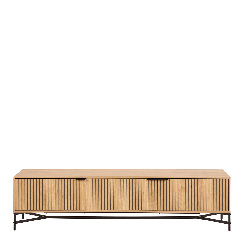 Jaipur TV Unit with 3 Doors 176cm Wide in Oak - image 2