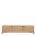 Jaipur TV Unit with 3 Doors 176cm Wide in Oak - image 2