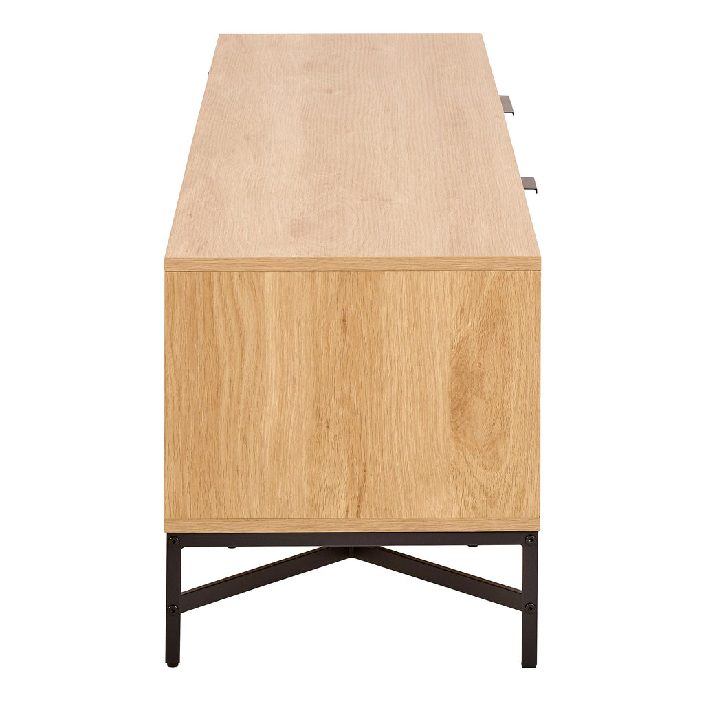 Jaipur TV Unit with 3 Doors 176cm Wide in Oak - image 3