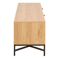 Jaipur TV Unit with 3 Doors 176cm Wide in Oak - image 3