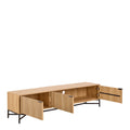 Jaipur TV Unit with 3 Doors 176cm Wide in Oak - image 4