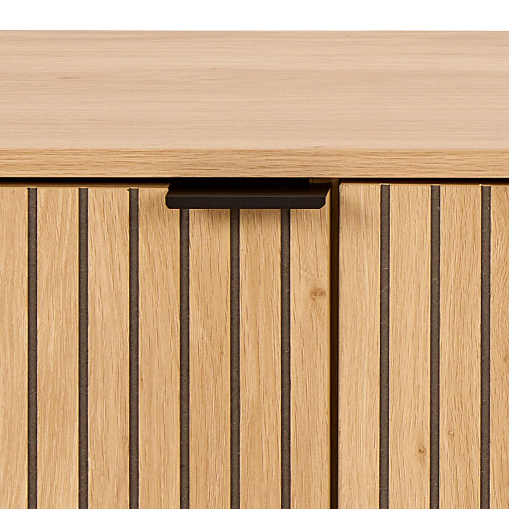 Jaipur TV Unit with 3 Doors 176cm Wide in Oak - image 6