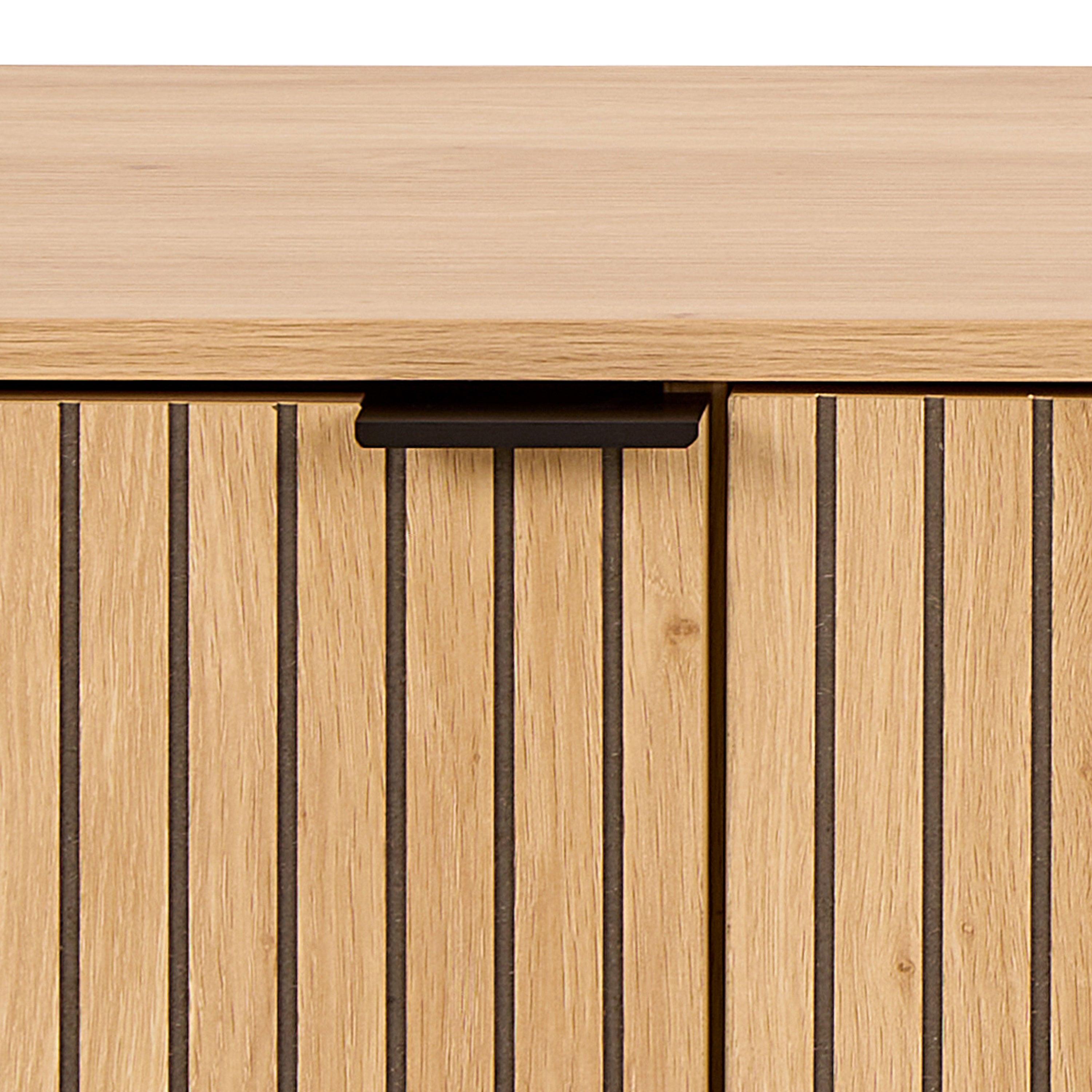 Jaipur TV Unit with 3 Doors 176cm Wide in Oak - image 6