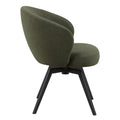 Darlene Dining Chair with Armrest and Swivel Function in Green - image 3