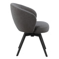 Darlene Dining Chair with Armrest and Swivel Function in Grey - image 3
